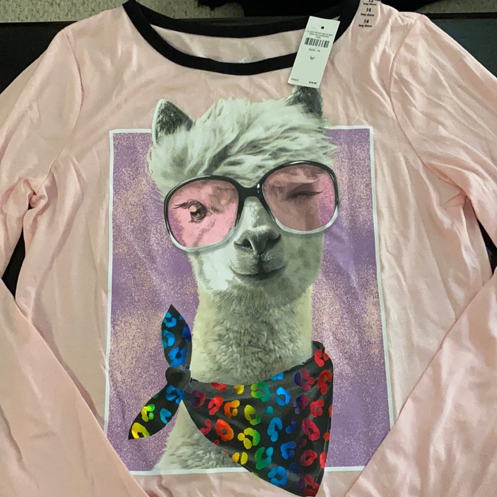 Justice girls long sleeve t shirt